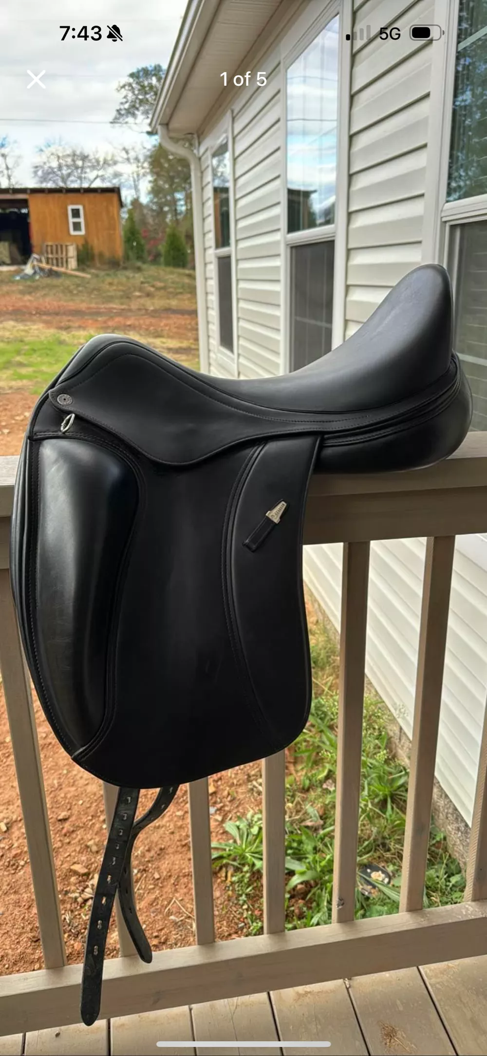 Equipe Glamour dressage saddle 18”, monoflap, mw