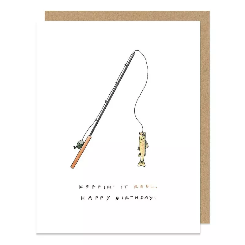 "Keepin' It Reel" Fishing Birthday Card VN20295595