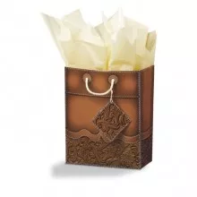 'Leather' Gift Bag - Small 50% OFF