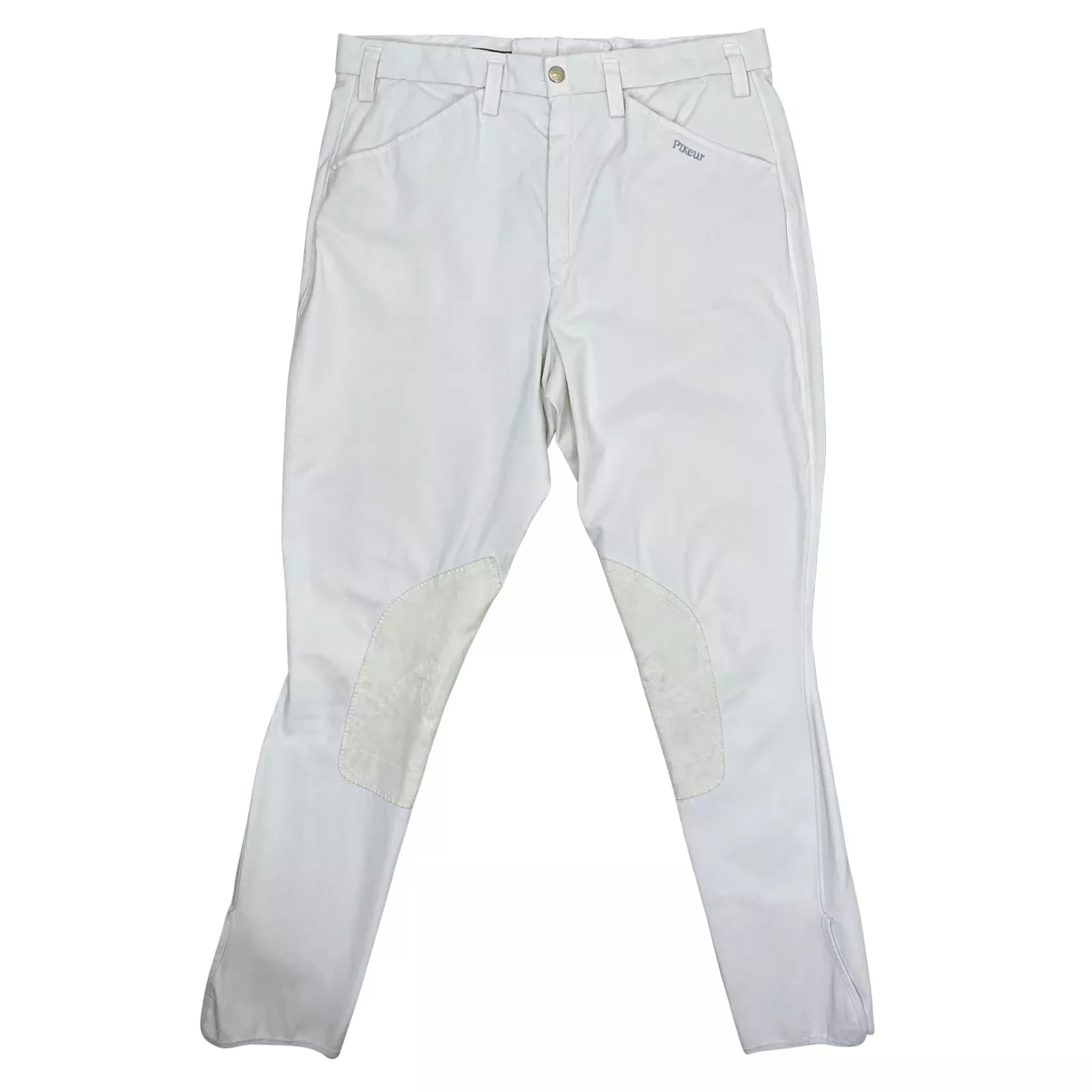 Pikeur Rodrigo Knee Patch Breeches in White - Men's 52 (US 36)