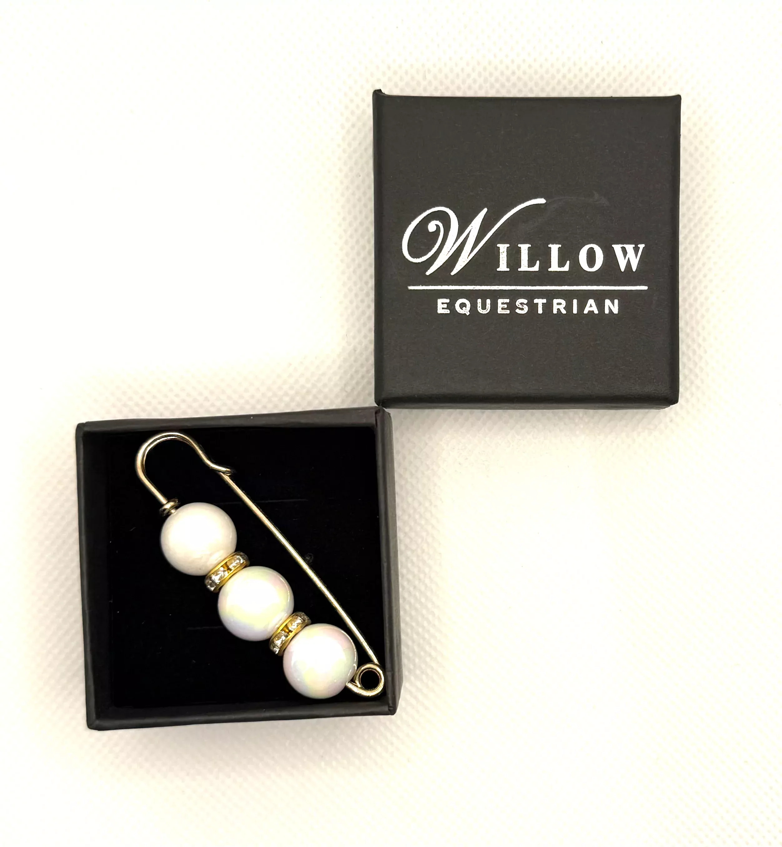Willow Equestrian Pearl Stock Pin